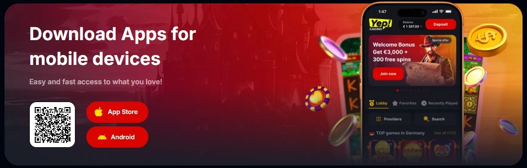Σύγκριση Browser και Εφαρμογής στο Yep Casino